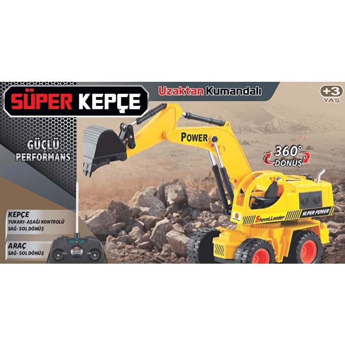 Uzaktan Kumandalı Süper Kepçe