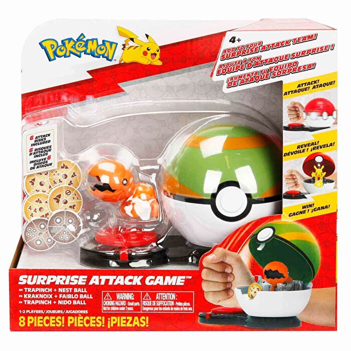 Pokemon Surprise Attack Oyun Seti Trapinch ve Nest Ball