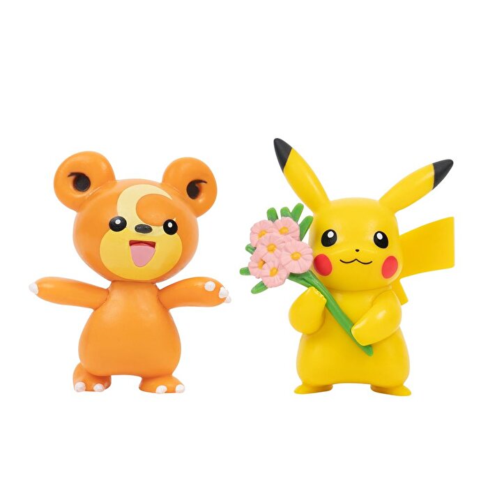Pokemon Battle 2'li Figür Seti Pikachu ve Teddiursa