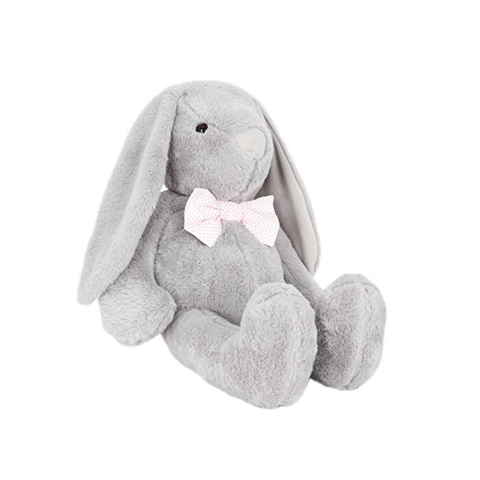 Papyonlu Uzun Kulak Tavşan Gri 60 Cm
