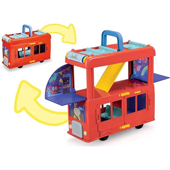 Peppa Pig 2'si 1 Arada Parti Otobüsü F8881