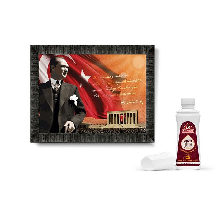 Atatürk ve Anıtkabir Çerçeveli Puzzle 1000 Parça