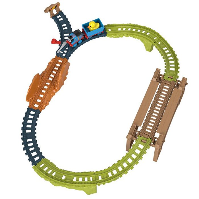 Thomas ve Arkadaşları Plastic Push Along Trackset Quacky Cargo HXK01