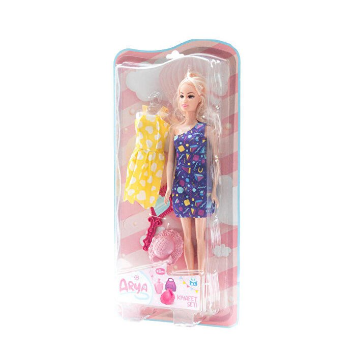 Arya Elbiseli Kıyafet Seti̇ Üçgen Desenli