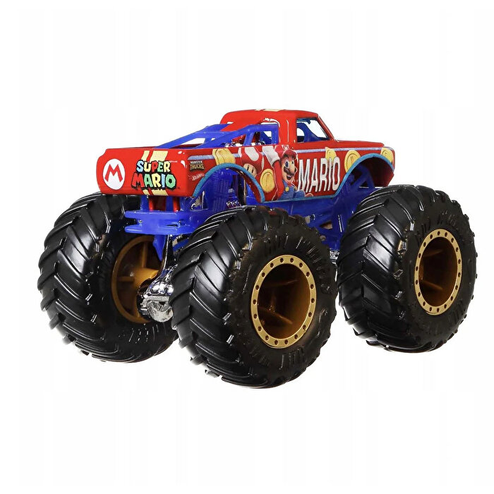 Hot Wheels Monster Trucks Gösteri Dünyası Temalı 1:64 Arabalar Mario HCR75