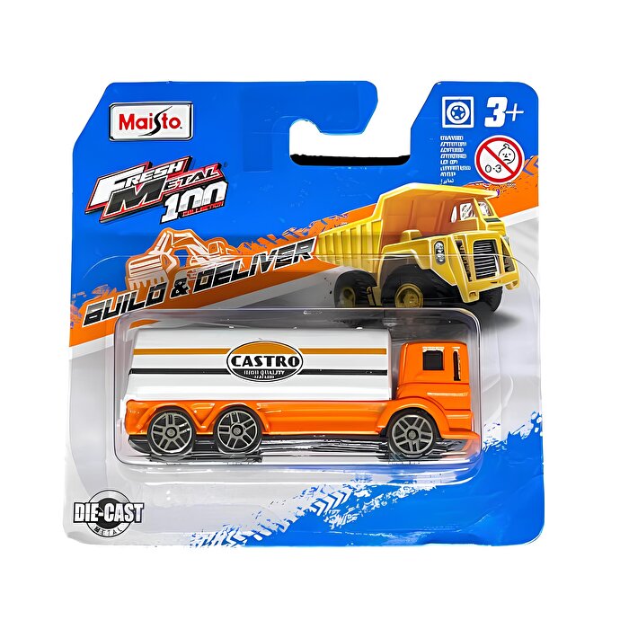 Maisto Fresh Metal Araçlar Turuncu Benzin Tankeri