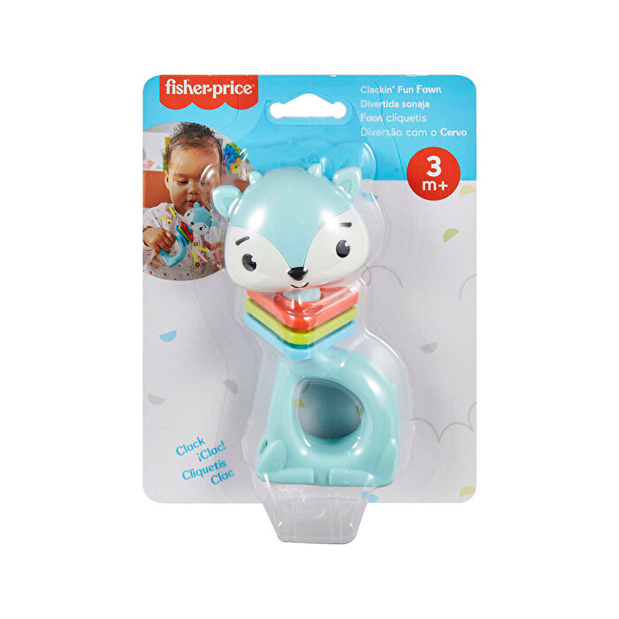 Fisher Price Eğlenceli Dostlar Dişlik ve Çıngıraklar Clackin Fun Fawn HKD68