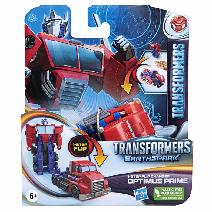 Transformers Earthspark Tek Adımda Dönüşen Figür Optimus Prime F6716