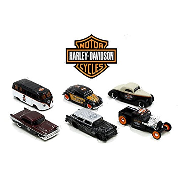 Maisto 1:64 Harley Davidson Custom 1962 Chevrolet Biscayne Wagon