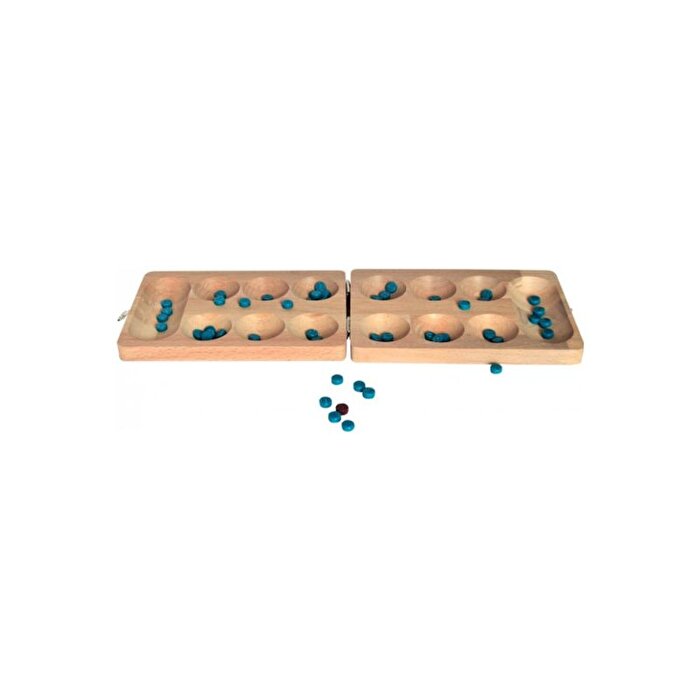 Ahşap Kapaklı Mancala Oyunu