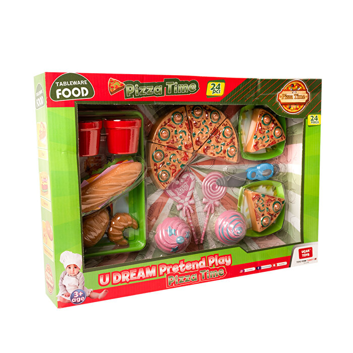 Kutulu Pizza Seti 24 Parça