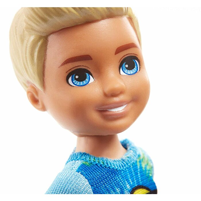 Barbie Chelsea Emoji Desenli Tişörtlü Erkek Bebek FRL83