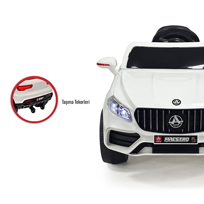 Maestro Akülü 12 Volt Araba Beyaz