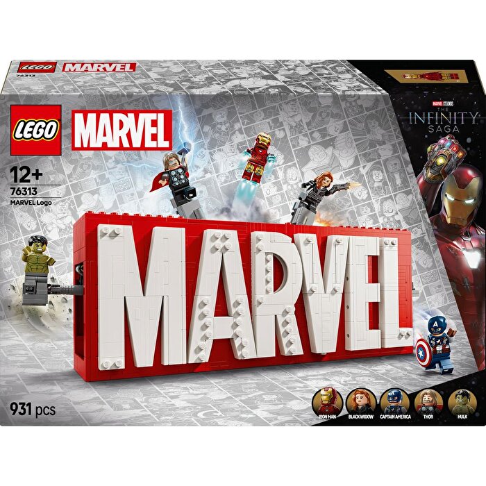 LEGO MARVEL Logosu ve Mini Figürleri 76313