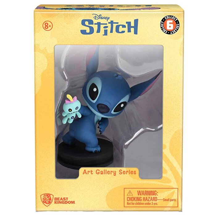 Disney Stitch Art Gallery Serisi Tekli Figür Paketi Stitch The Scrump Thrower
