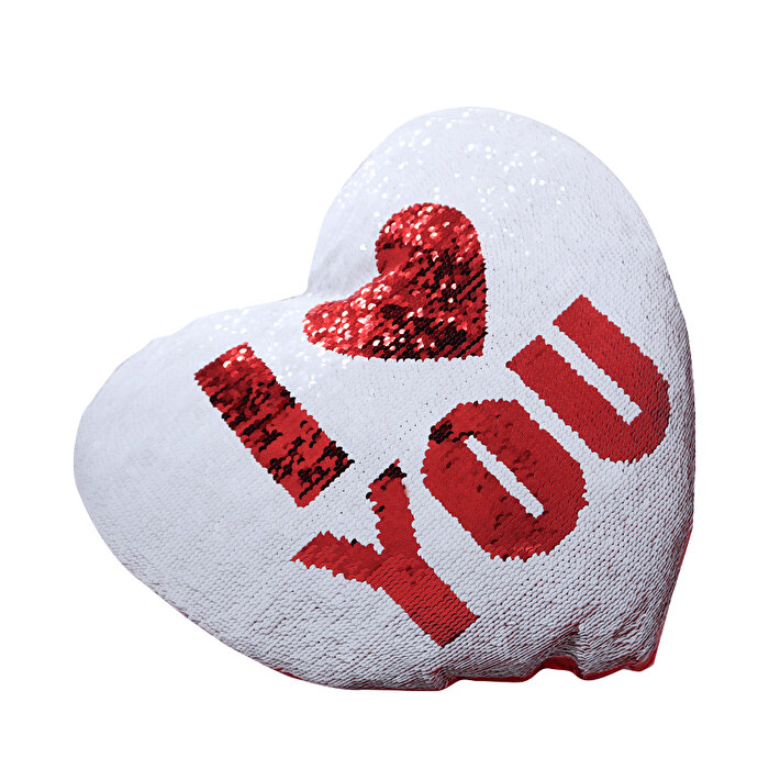 Pullu Yastıklar I Love You Kalp Yastık