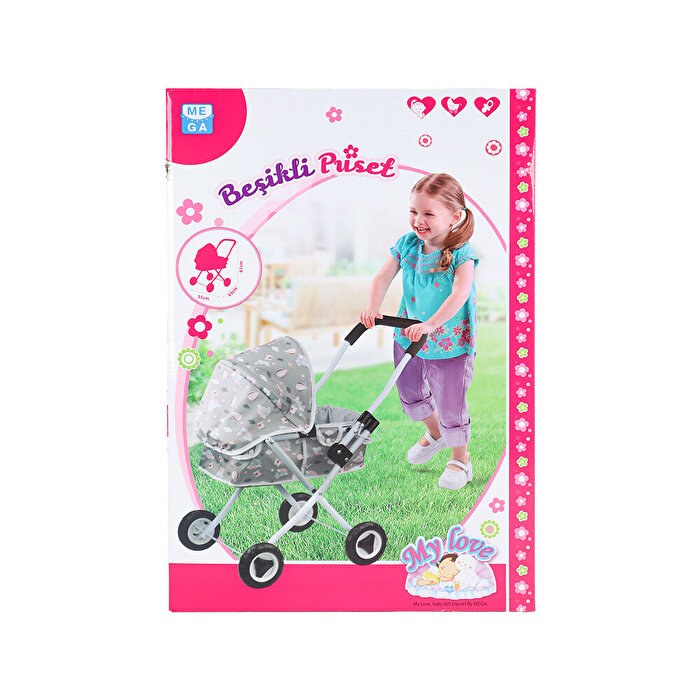 Babydoll My Love Beşikli Puset Gri