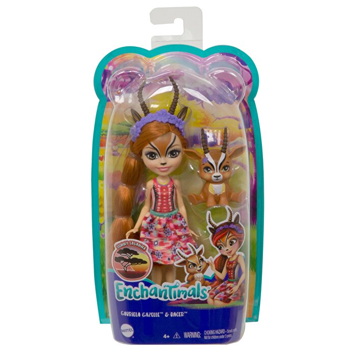 Enchantimals Popüler Karakter Bebekler Gabriela Gazelle ve Spotter GTM26
