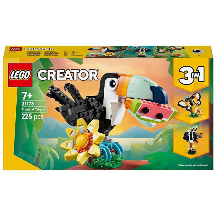 LEGO Creator 3 in 1 Vahşi Hayvanlar: Tropikal Tukan Kuşu 31173
