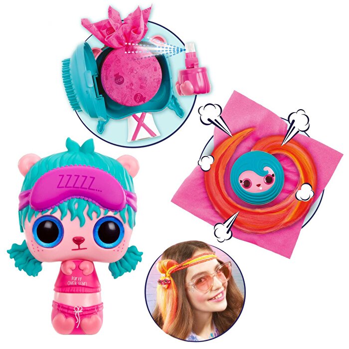 Pop Pop Sürpriz Saçlar 3'ü 1 Arada Mor Saçlı Yıldız Gözlüklü