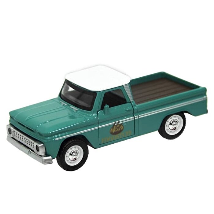 Sesli Işıklı Metal Çek Bırak Klasik Picup Yeşil