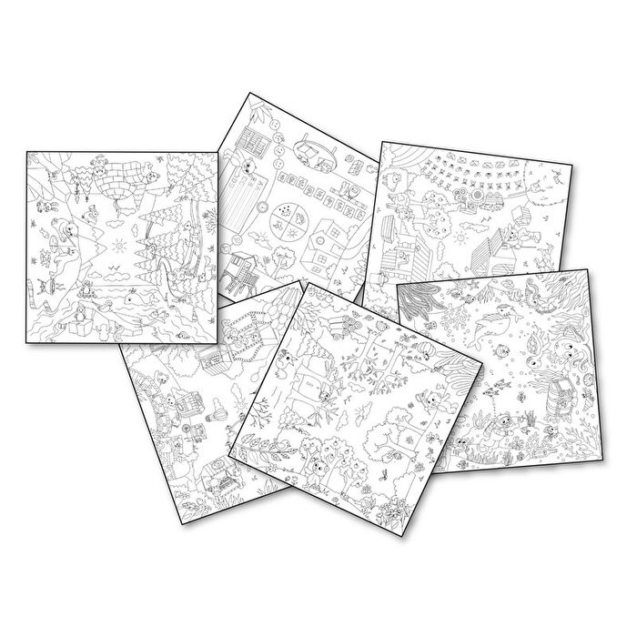 Smoby Yaratıcı Boyama Kağıdı Seti