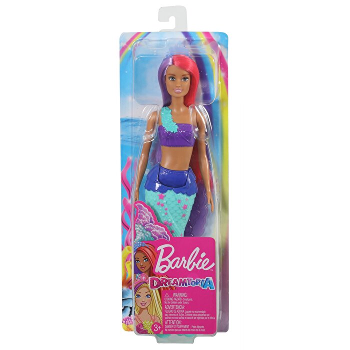Barbie Dreamtopia Denizkızı Bebekler Mor Kızıl Saçlı GJK09