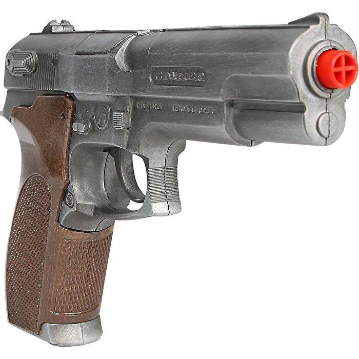 Poli̇ce Pi̇stol 8 Shots Old Si̇lver
