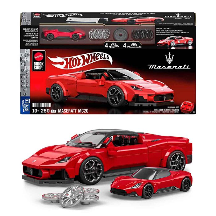Hot Wheels Speed Serisi Maserati MC20 Araba 250 Parça JFR90
