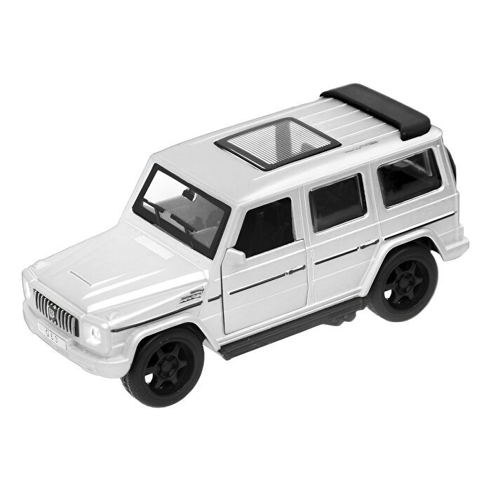 Sesli Işıklı Metal Çek Bırak Jeep Beyaz