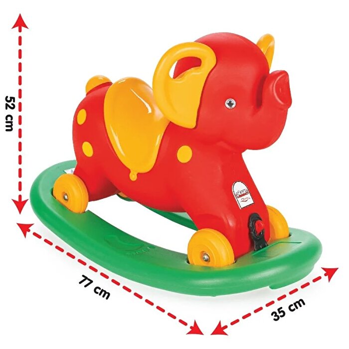 Pilsan Sallanan Fil Kırmızı