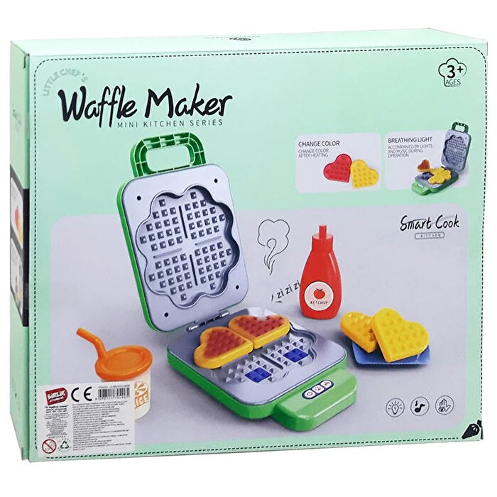 Renk Değiştiren Waffle Makinası Yeşil