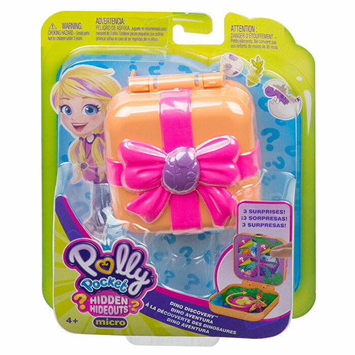 Polly Pocket Sürprizlerle Dolu Micro Oyun Setleri Dinozor Keşfi GKV10