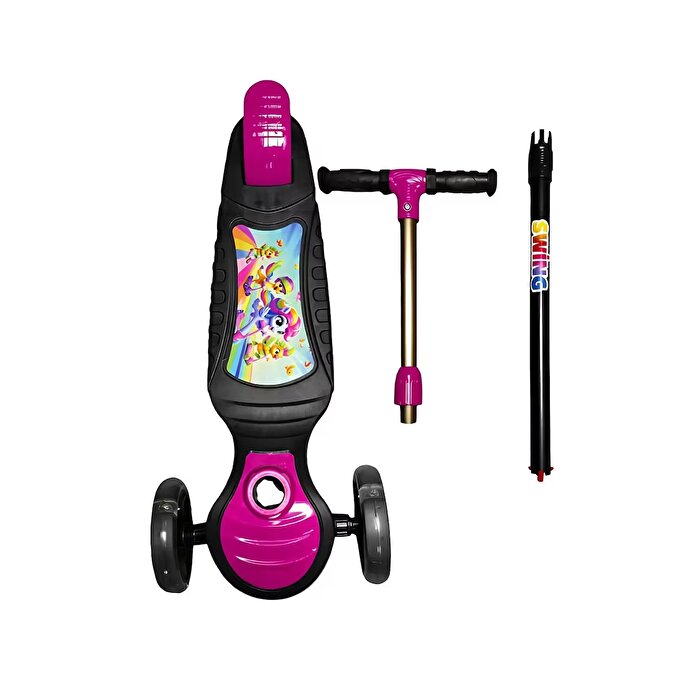 Swing Işıklı Scooter Pembe
