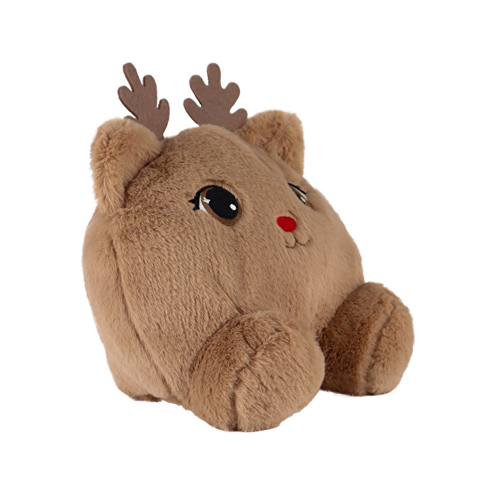 Oturan Geyik Peluş Yastık