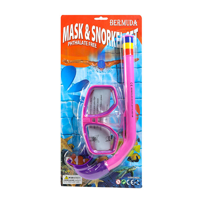 Maske Şnorkel Set Pembe