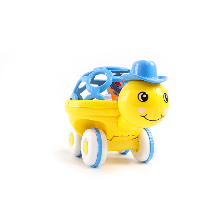 Sevimli Kaplumbağa Çıngıraklı Top Mavi