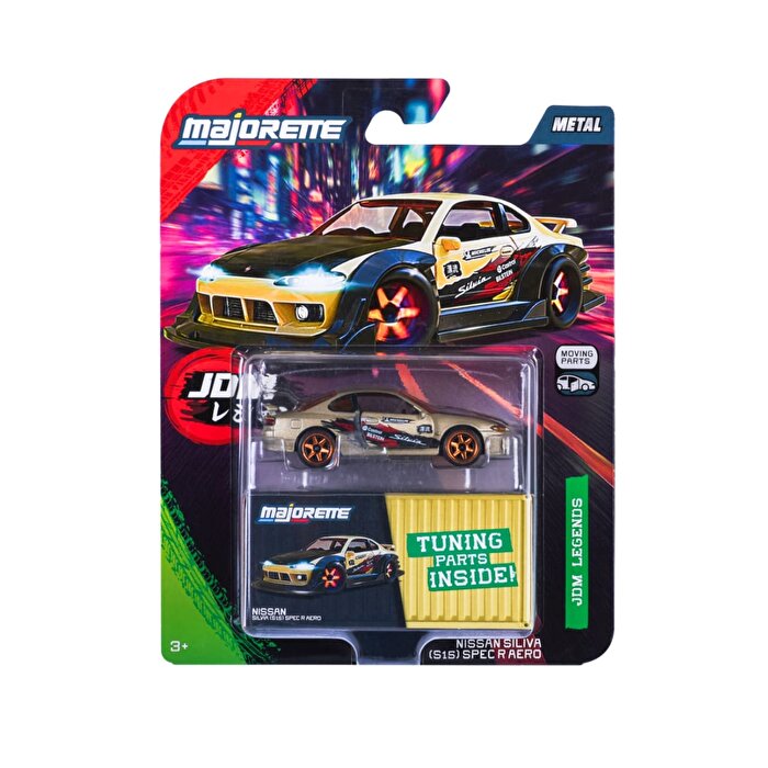 Majorette JDM Legends Deluxe Araba 1:64 Nissan Silvia (S16) Spec R Aero