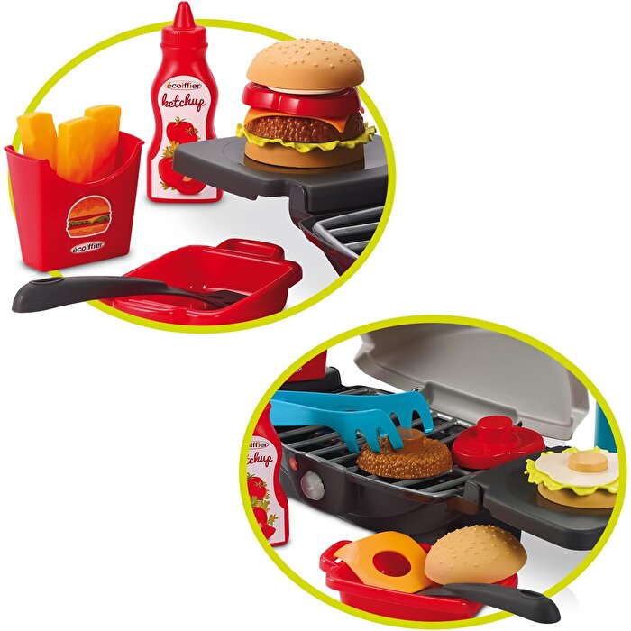 Ecoiffier Burger Barbekü Seti