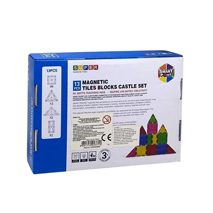 Manyetik Bloklar Seti 13 Parça