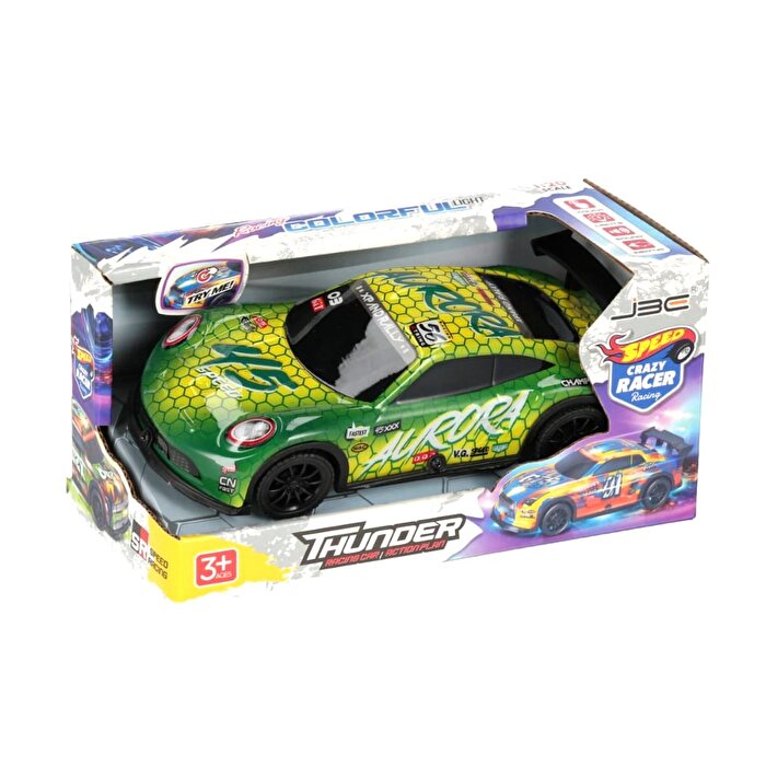 1:20 Işıklı ve Sesli Aurora Yarış Arabası Sarı