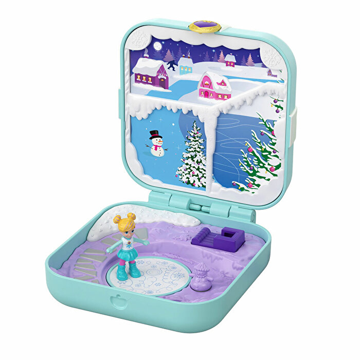 Polly Pocket Sürprizlerle Dolu Oyun Setleri Kar Temalı Peri Masalı GDL85