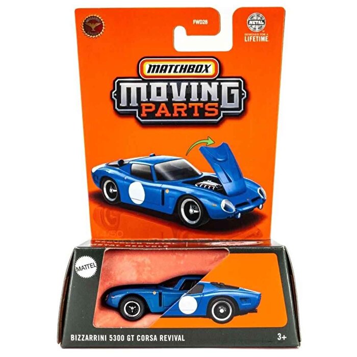 Matchbox 1:64 Arabalar Bizzarini 5300 Gt Corsa Revival JBW98