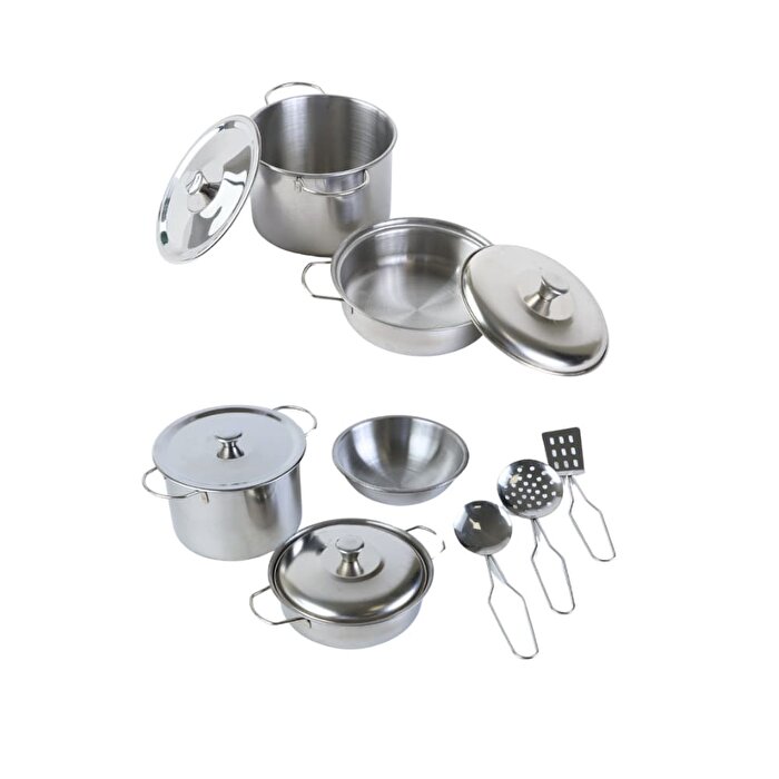 Metal Yemek Tencere Tava Seti 8 Parça