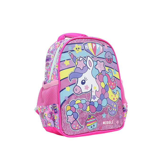 Muggle Happy Unicorn Anaokulu Çantası Pembe 6467