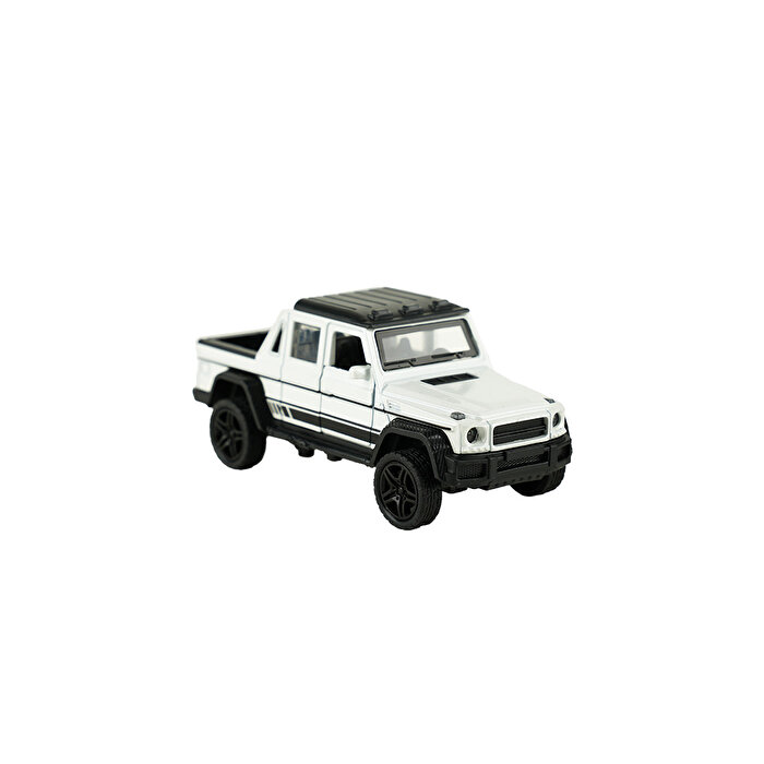 Die Cast 1:32 Sesli ve Işıklı Çek Bırak 4x4 Kamyonet Beyaz