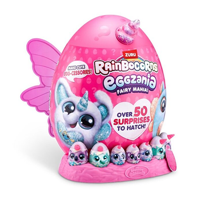 Rainbocorns Eggzania Fairy Peluş Sürpriz Paket Pembe Kanat 92106