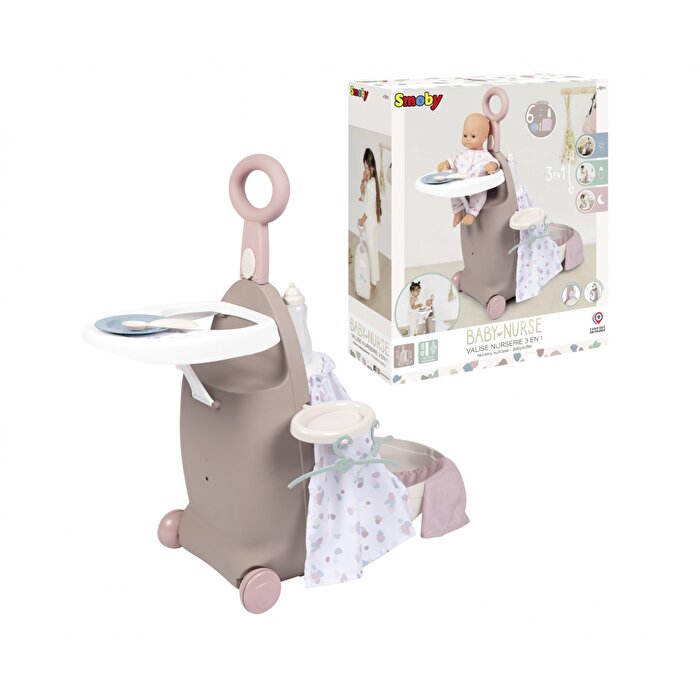 Smoby Baby Nurse 3'ü 1 Arada Seyahat Seti