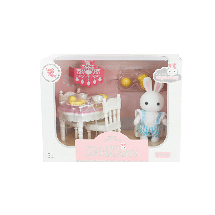 Bay Dreamy Mini Tavşan Aksesuarlı Yemek Masası Seti