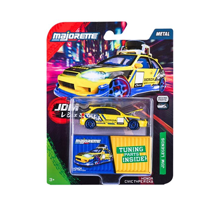 Majorette JDM Legends Deluxe Araba 1:64 Honda Civic Type R EK9